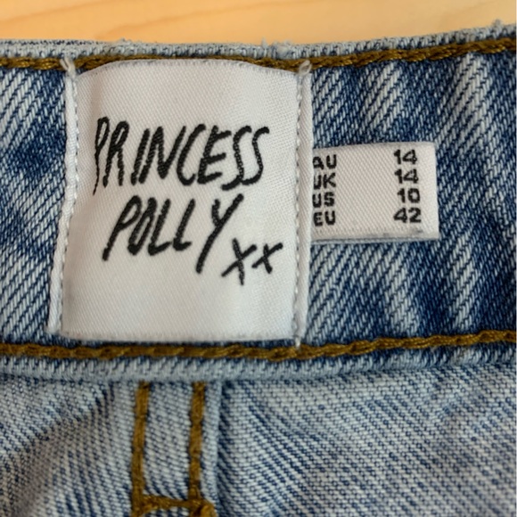 Princess Polly Light Blue Jean Shorts - Picture 9 of 12